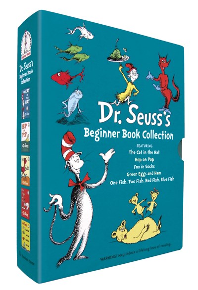 Dr. Seuss's Beginner Book Boxed Set Collection : The Cat in the Hat; One Fish Two Fish Red Fish Blue Fish; Green Eggs and Ham; Hop on Pop; Fox in Socks