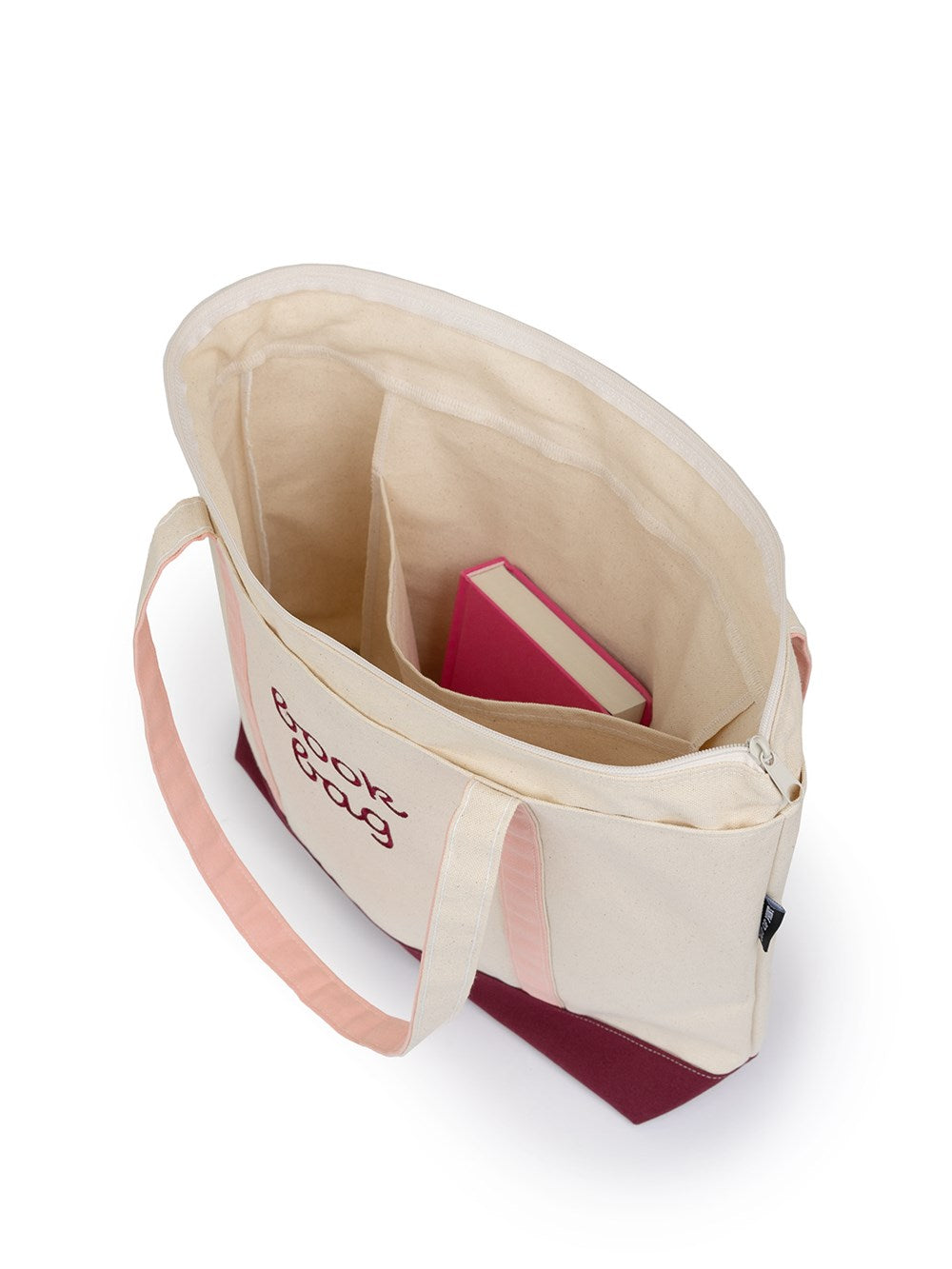 Book Bag Zippered Boat Tote